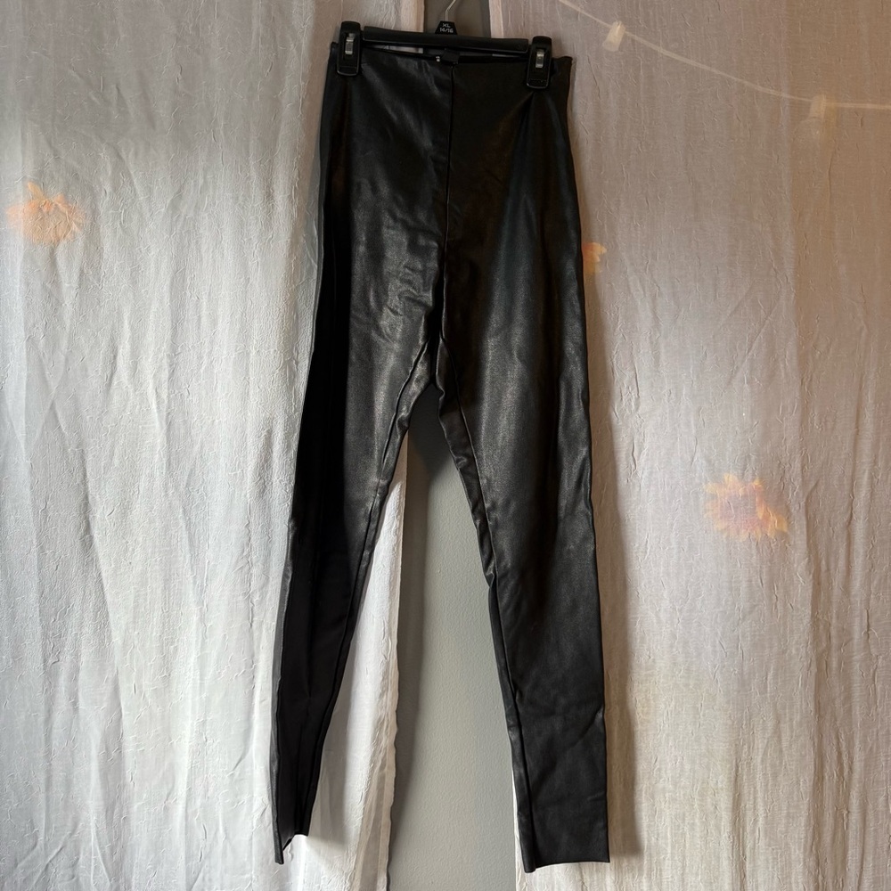 Windsor Black Faux Leather Leggings
